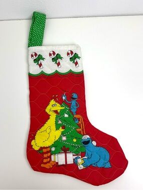 Sesame Street Vintage Homemade Christmas stocking